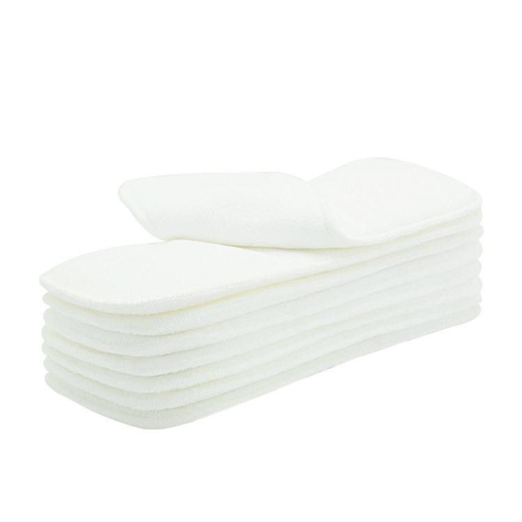 Baby Washable 4-layer Pure Bamboo Fiber Diapers Bamboo Terry Absorbent Diapers — foto 4