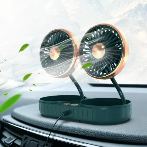 Double-Headed Hose Small Fan Usb Car Interior Creative Automotive