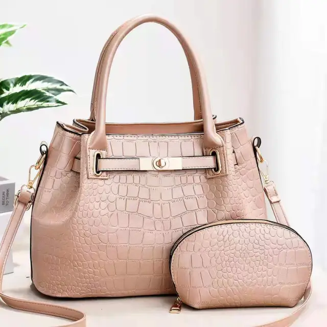 Large Capacity Women'S Bag Single Shoulder Big Bag Pu Bag Beige - Shop at LoveMi