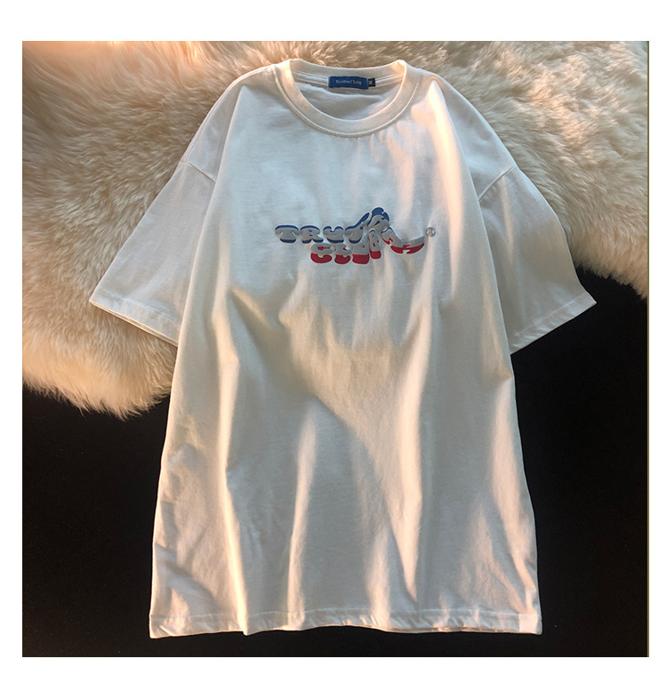 Short-sleeved T-shirt Women Loose-fitting Sweet And Cool Girly Clothes