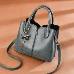 Bags Women New Trendy Autumn Women's Bags European And American Fashion Messenger Bag Handbag Retro Large Capacity Shoulder Bag - Green - View 1