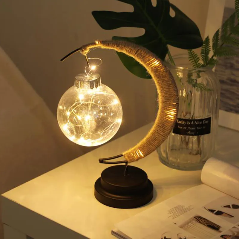 Moon Ball Shape Lamp Decoration Bedroom Decoration Night Lights – image 3