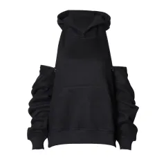 Sexy Halter Two Wear Women'S Sweater - Black - View 1