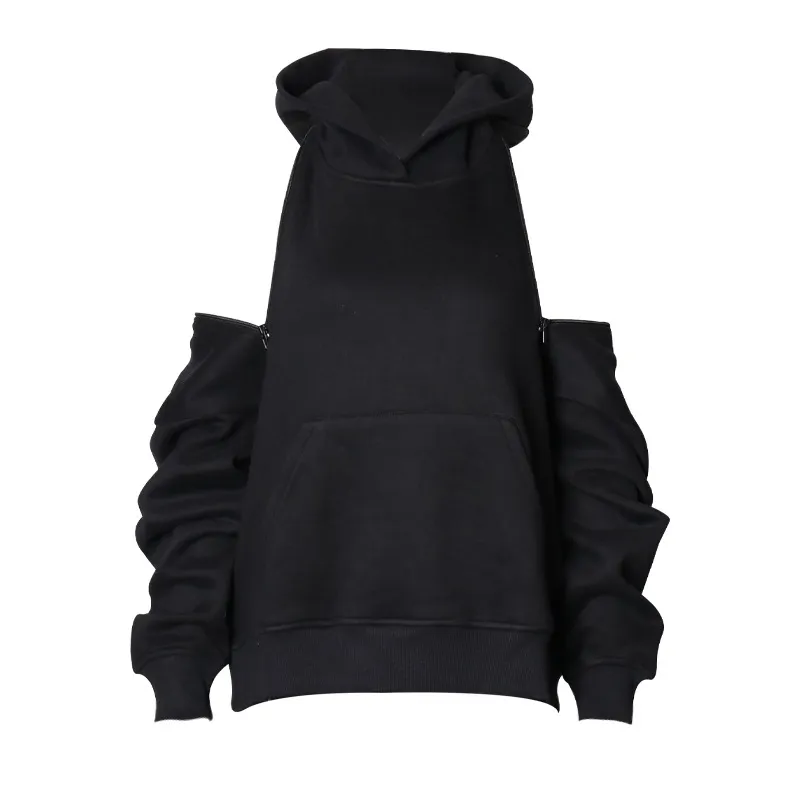 Sexy Halter Two Wear Women'S Sweater - Black