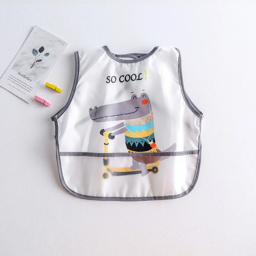 Baby's Reverse Dressing Gown Infants and Toddlers Eating Clothes