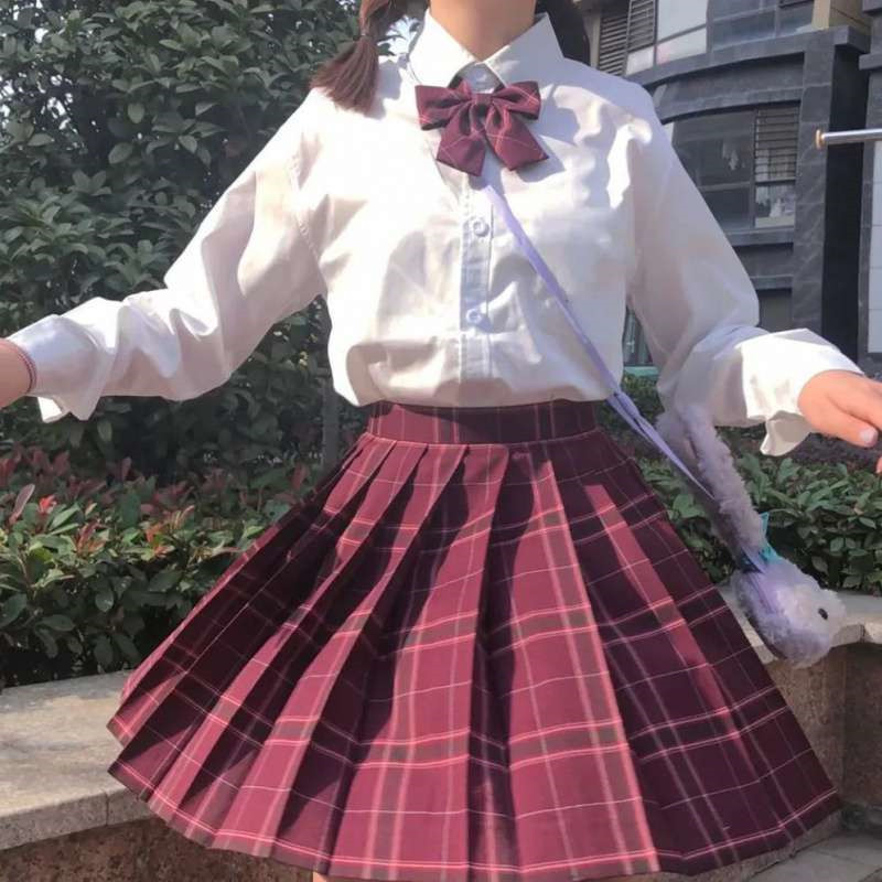 Uniform Yamabuki Gentle One-cut Pleated Skirt Academy