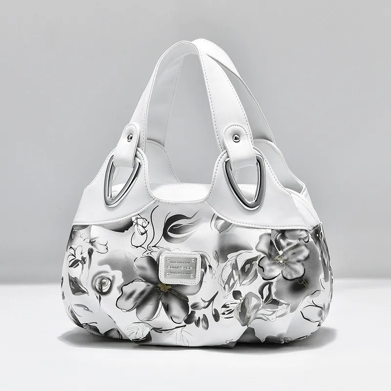 Fashion Trend Women's Multicolour Simple Handbag - Grey