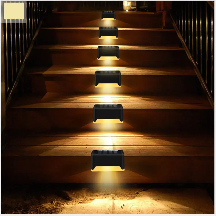 New Solar Light Outdoor Courtyard Home Outdoor Garden Decoration Led Colorful Landscape Staircase Lighting