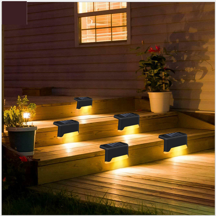New Solar Light Outdoor Courtyard Home Outdoor Garden Decoration Led Colorful Landscape Staircase Lighting