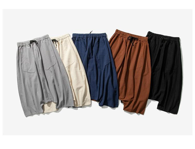 Title 2, Mens Cotton and Linen Casual Pants Breathable ...