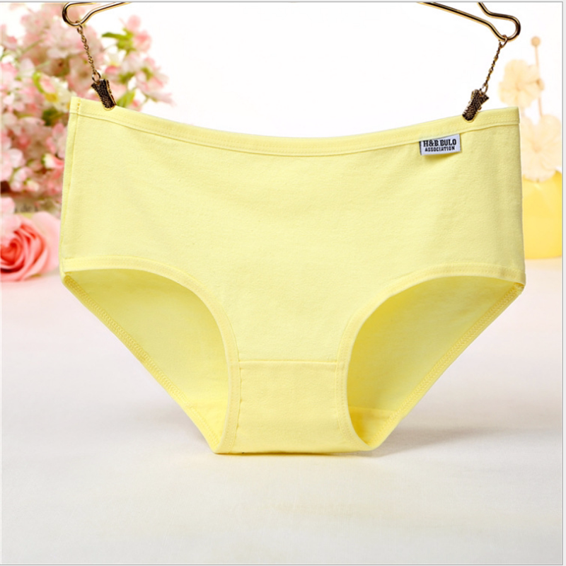 Title 4, Mid-waist Seamless Solid Color Thin Triangle Sh...