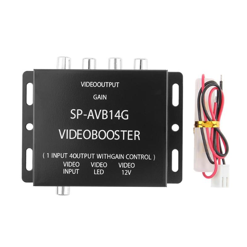 Video Splitter Av Video Splitter Car 4-Way Splitter One-In-Four Video Amplifier One-In And Four-Out - Image 5