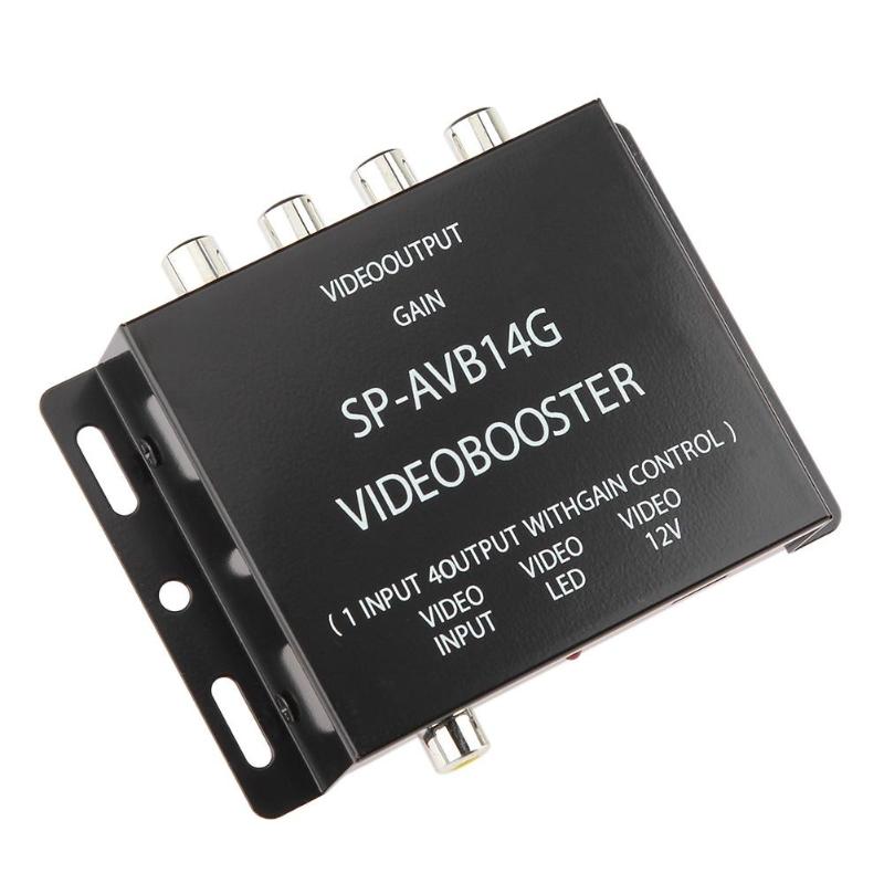 Video Splitter Av Video Splitter Car 4-Way Splitter One-In-Four Video Amplifier One-In And Four-Out - Image 2