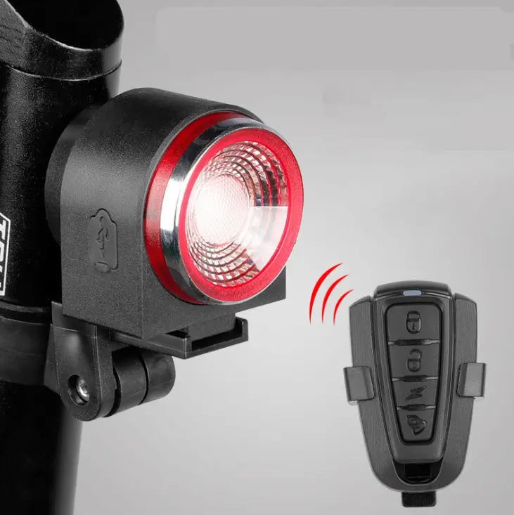 Bike Rear Light With Intelligent Sensor, Anti-theft