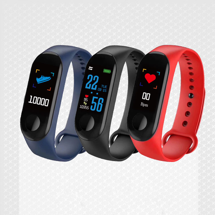 M3 Smart Bracelet M3 Color Screen Bracelet Heart Rate Blood Pressure Bluetooth Sports Pedometer - Image 3