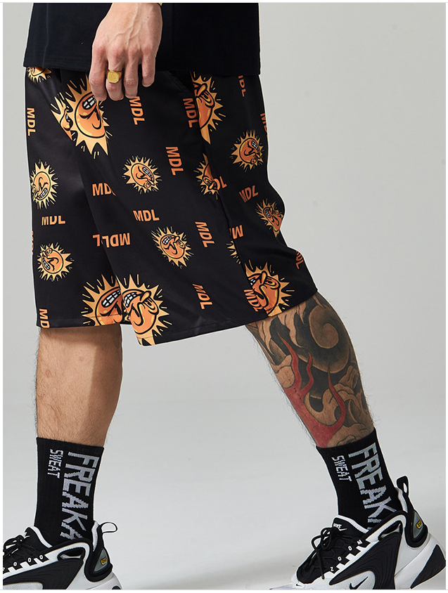 Printed Loose Casual Sports Men'S Beach Pants