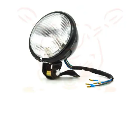 Retro Car Light Yellow Glass Headlight Far and Near