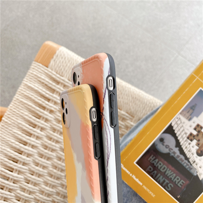 Compatible with Apple, Compatible with Apple , Geometric Contrast Morandi IPhone12mini 11pro Max Mobile Phone Case