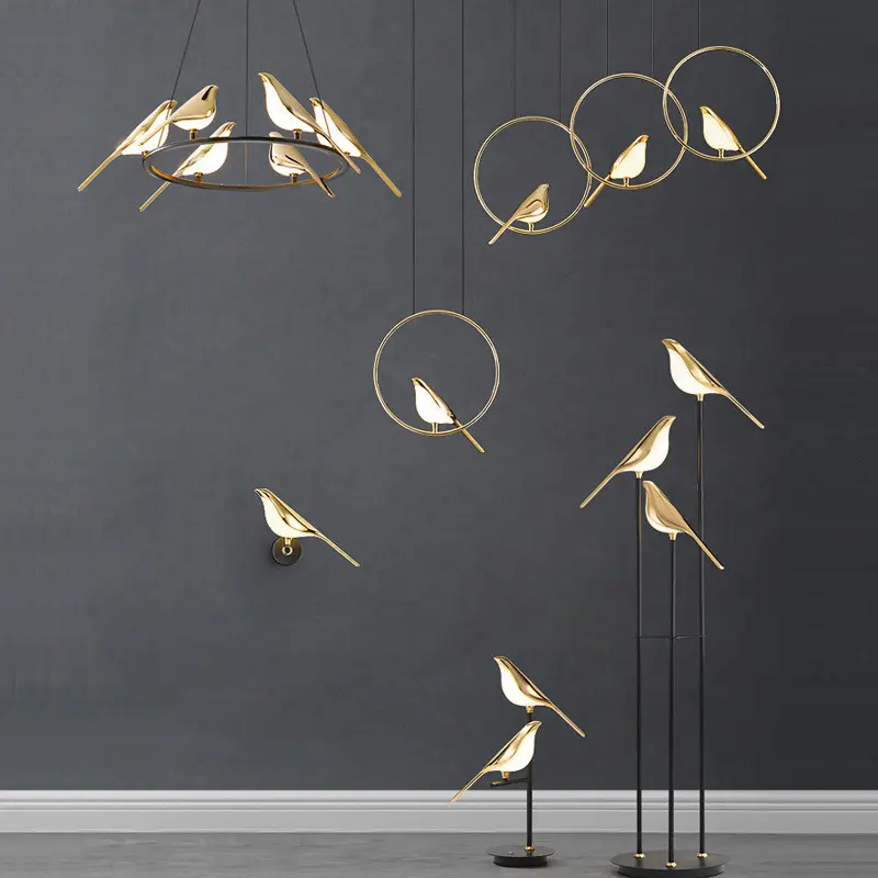 Modern Simplicity LED Wall Lamp Magpie Bird
