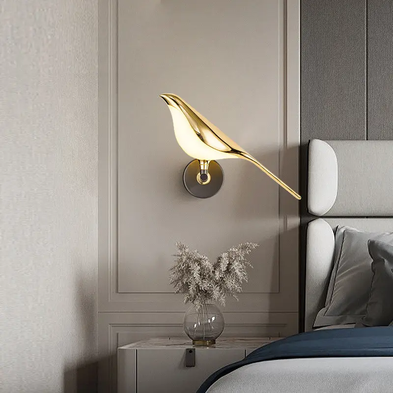 Modern Simplicity LED Wall Lamp Magpie Bird