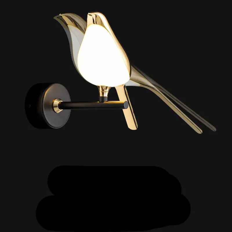 Modern Simplicity LED Wall Lamp Magpie Bird
