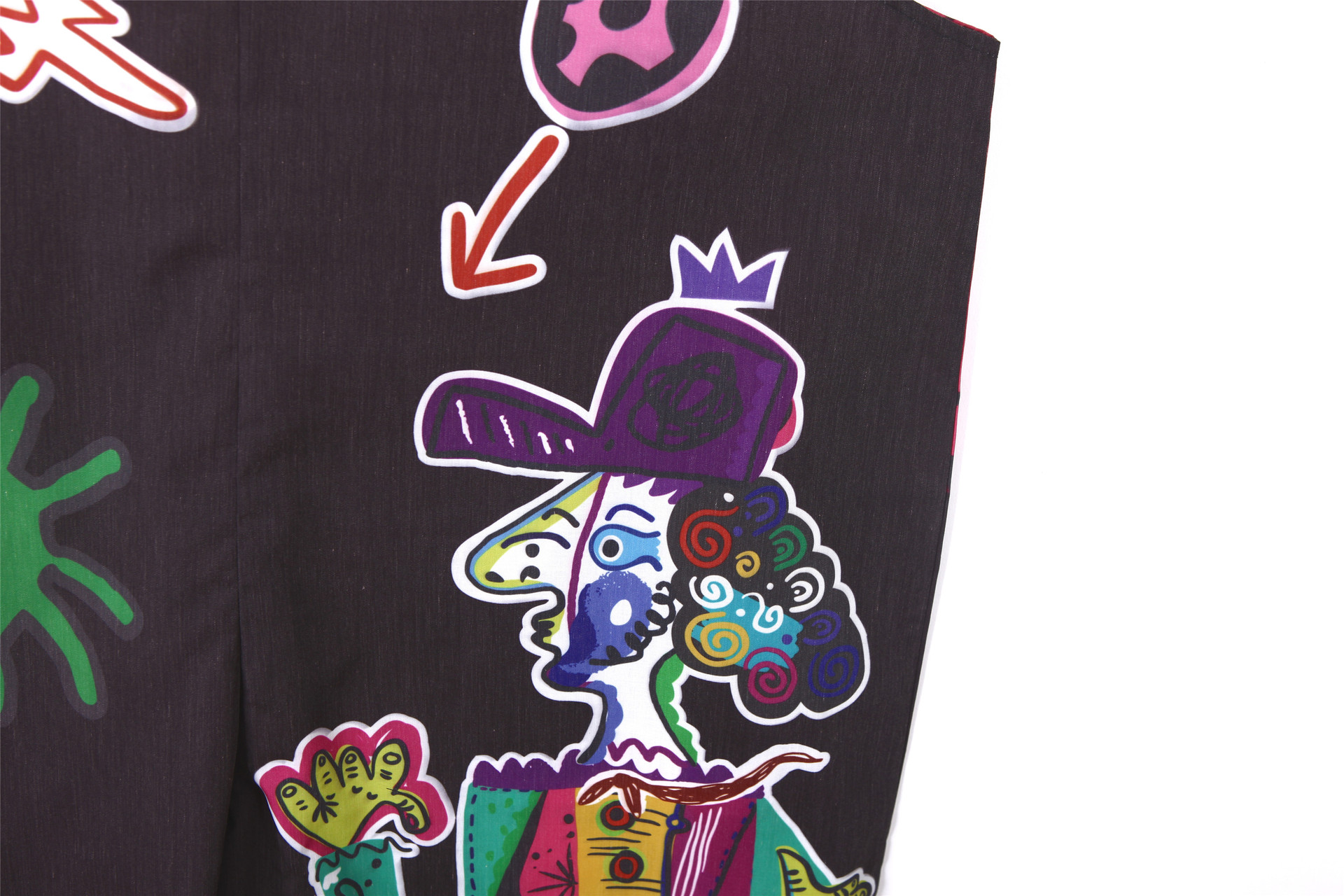 Suspender Overalls Hip-Hop Graffiti Women'S Pants