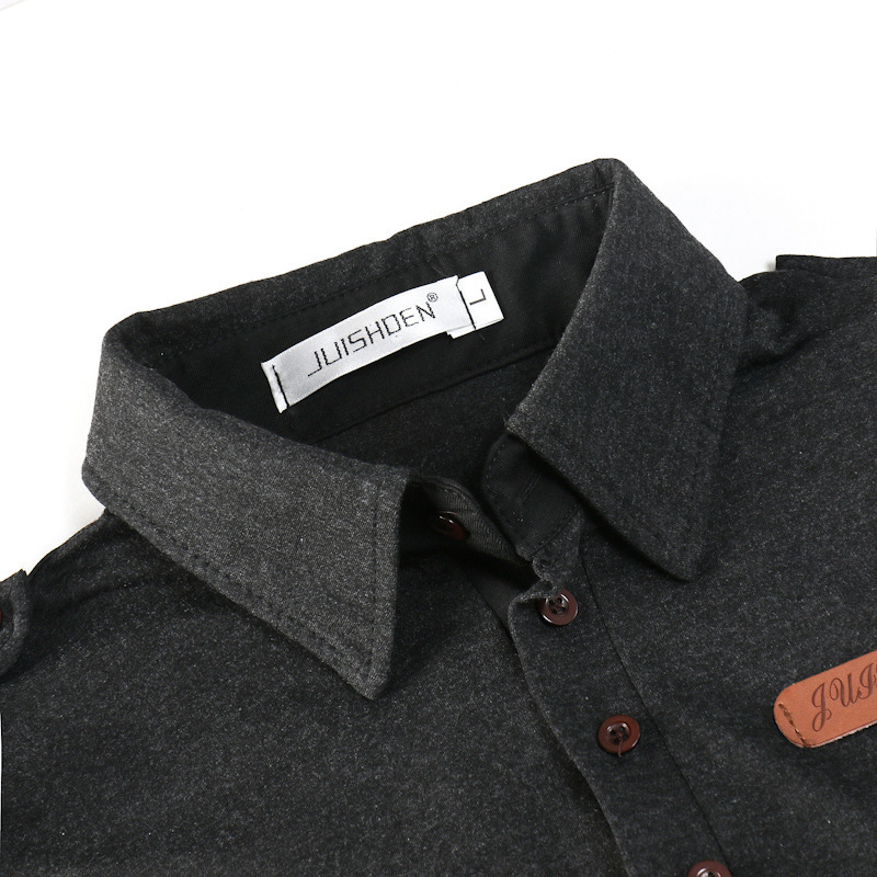 Men's Casual T-shirt With Epaulette Lapel