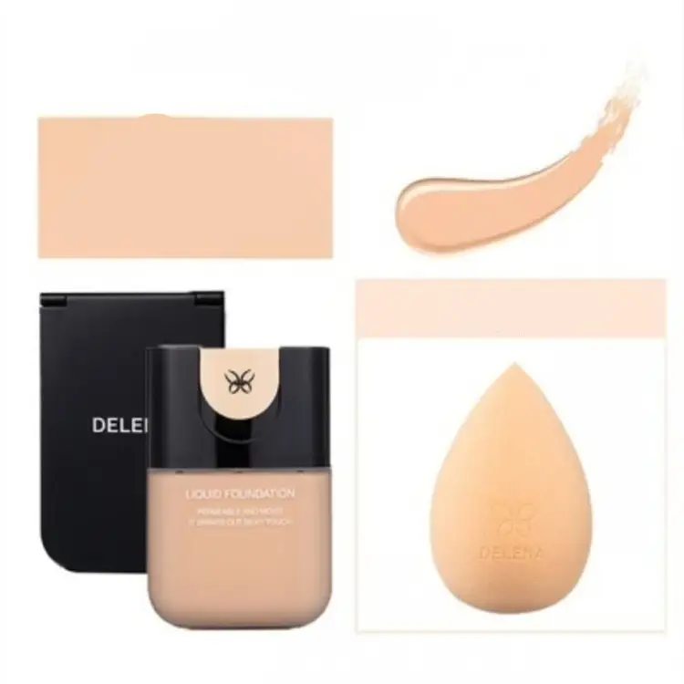 The Manufacturer's Agent Is The Same As The Same Paragraph As The Butterfly Lina DELENA Black Cover Liquid Foundation Douyin Xiaohongshu