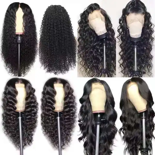 Front Lace Chemical Fiber Long Curly Hair