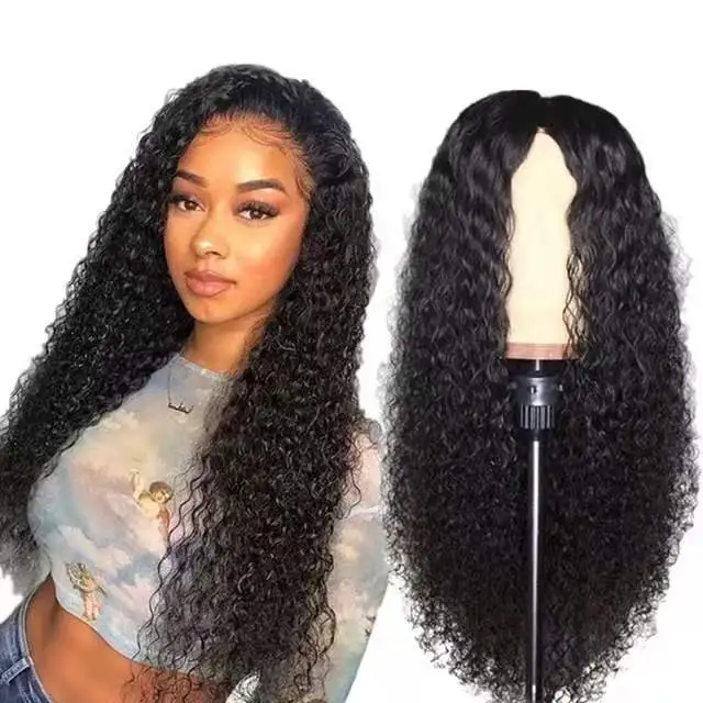 Front Lace Chemical Fiber Long Curly Hair European And American Wig Headgear Black Rose Net - Shop at LoveMi