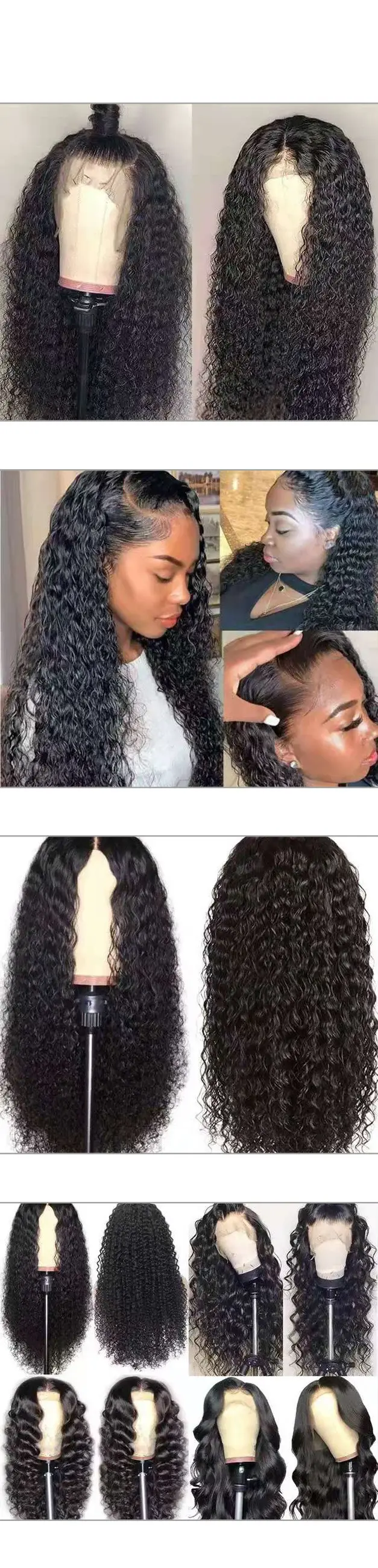 Front Lace Chemical Fiber Long Curly Hair