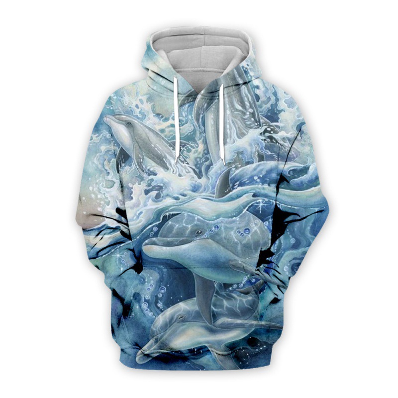 Title 13, Sudadera con capucha con estampado digital 3D p...