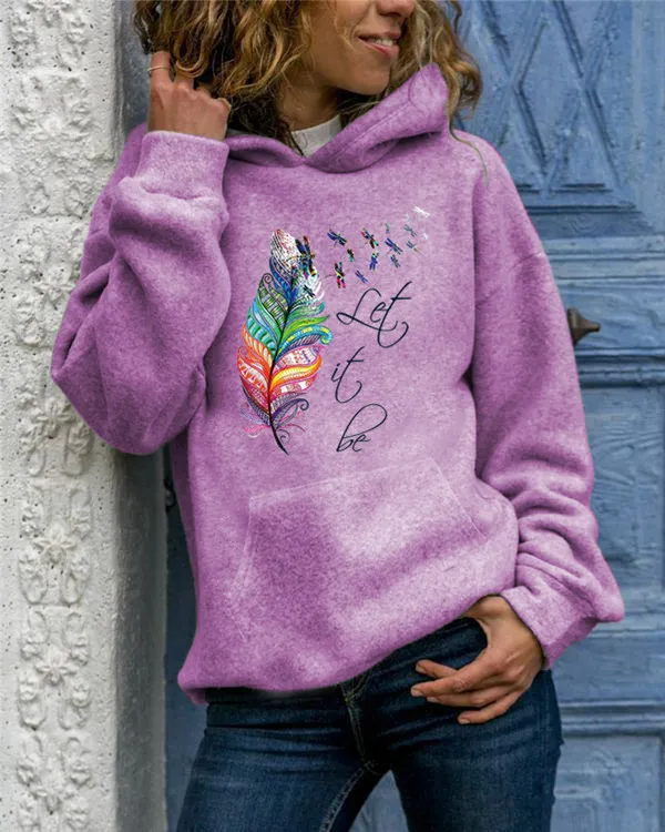 Women's Pullover Round Neck Loose Fitting Sweater Light Purple - Shop at LoveMi