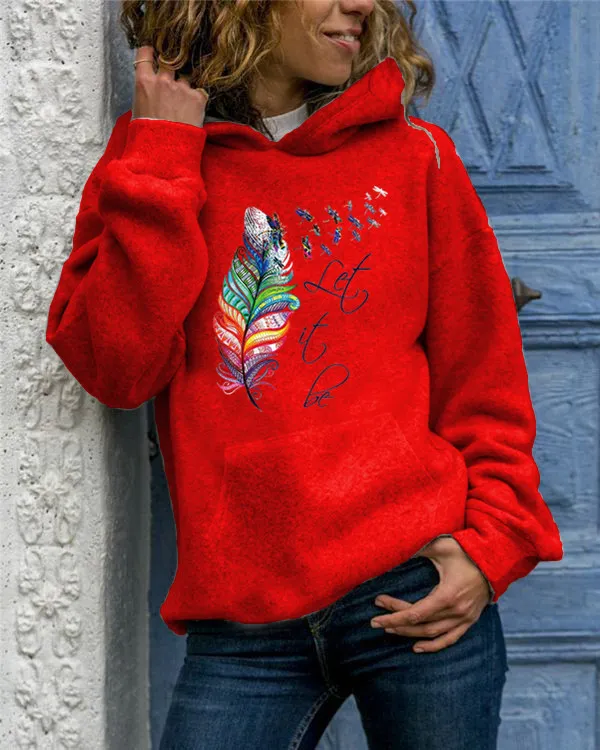 Women's Pullover Round Neck Loose Fitting Sweater 1 Red - Shop at LoveMi