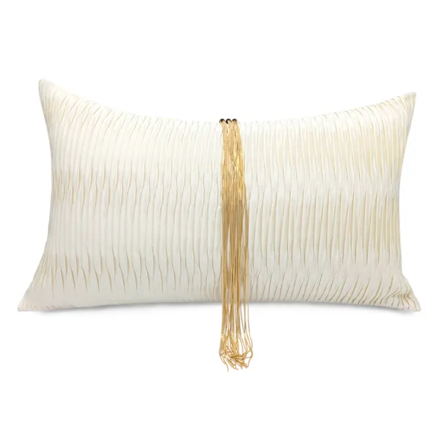 Nordic Tassel Pillow European Style Light Luxury Modern Sofa Cushion Pearl White Throw Pillow - Shop at LoveMi