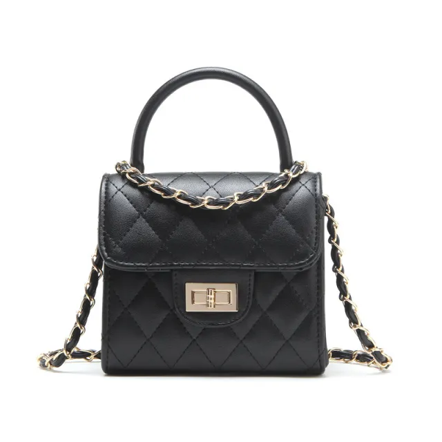 Handbag Fashion Children's Chain Bag Shoulder Messenger Bag Black - Shop at LoveMi
