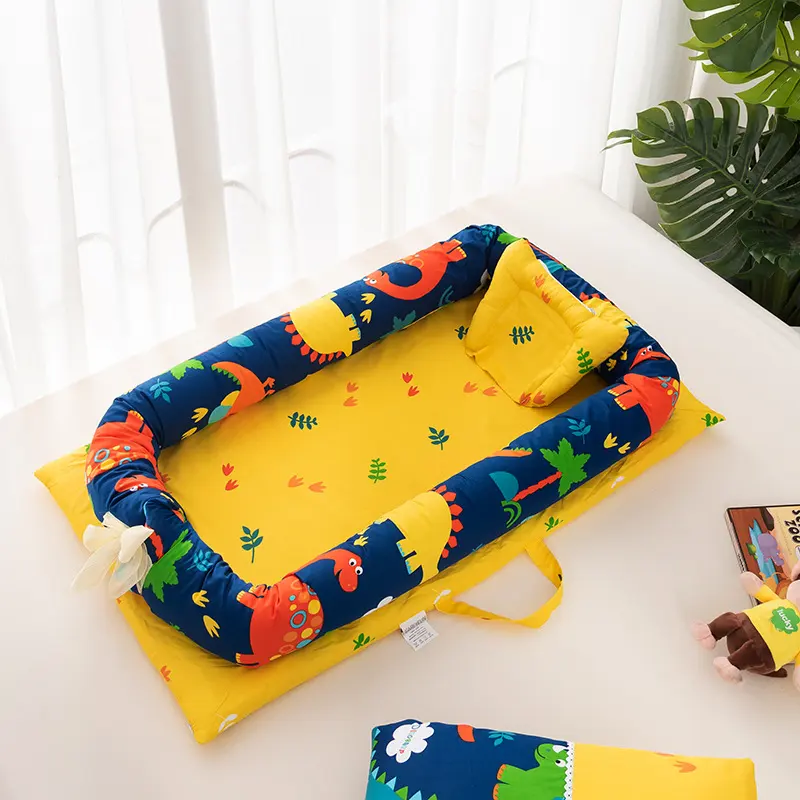 Portable Crib Bed Removable and Washable Newborn Baby Sleeping