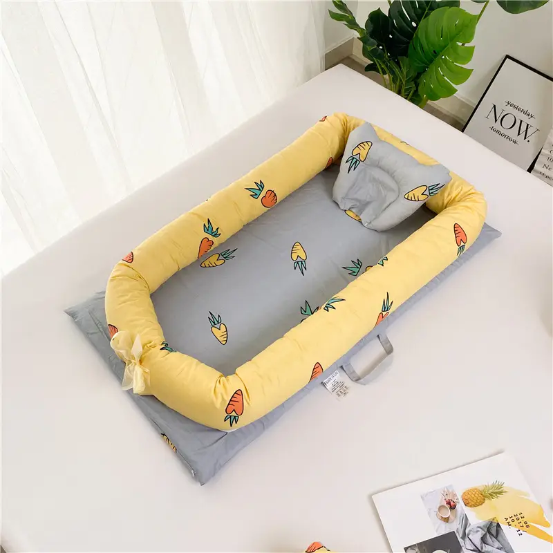 Portable Crib Bed Removable And Washable Newborn Baby Sleeping Artifact Foldable Bionic Bed