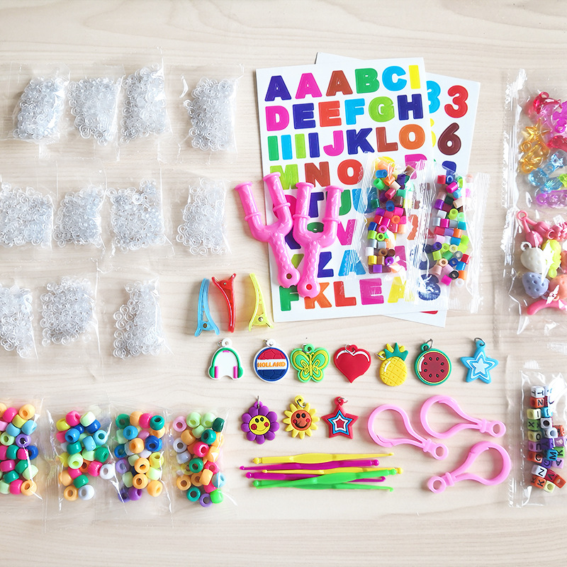 Rainbow Rubber Band Woven Bracelet