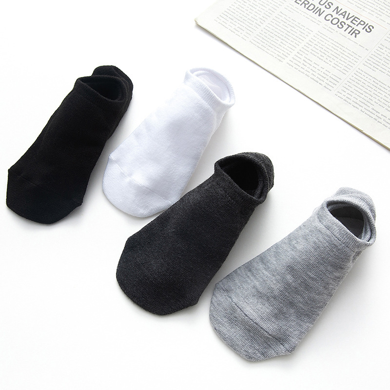 Title 6, Socks Men And Women Solid Color Boat Socks Spri...