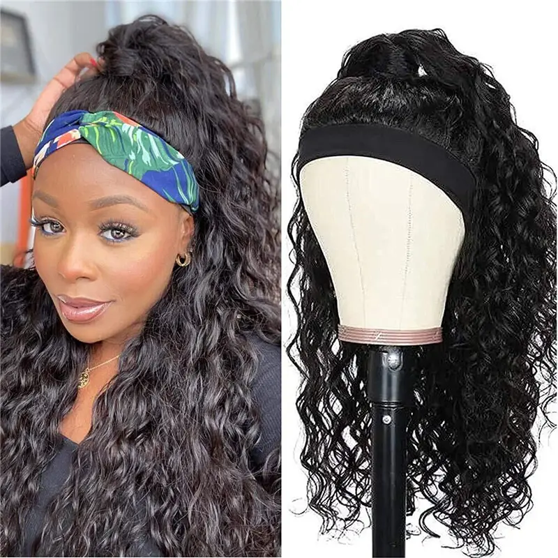 Human Hair Mechanism Headgear Ice Silk Small Volume