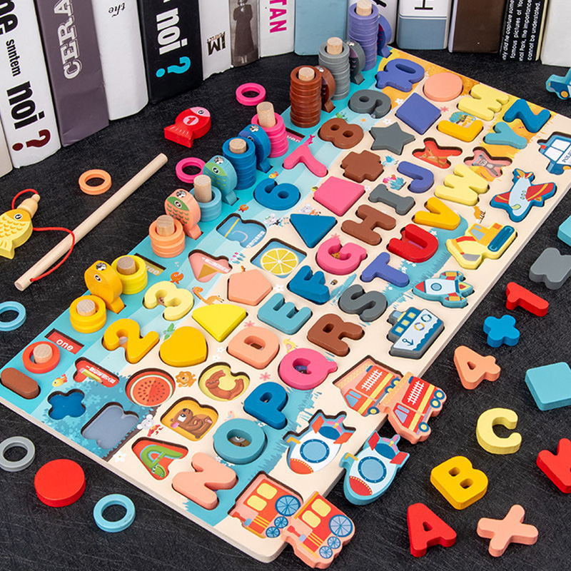Children'S Digital Building Block Jigsaw Toy Baby Multifunctional Early Education