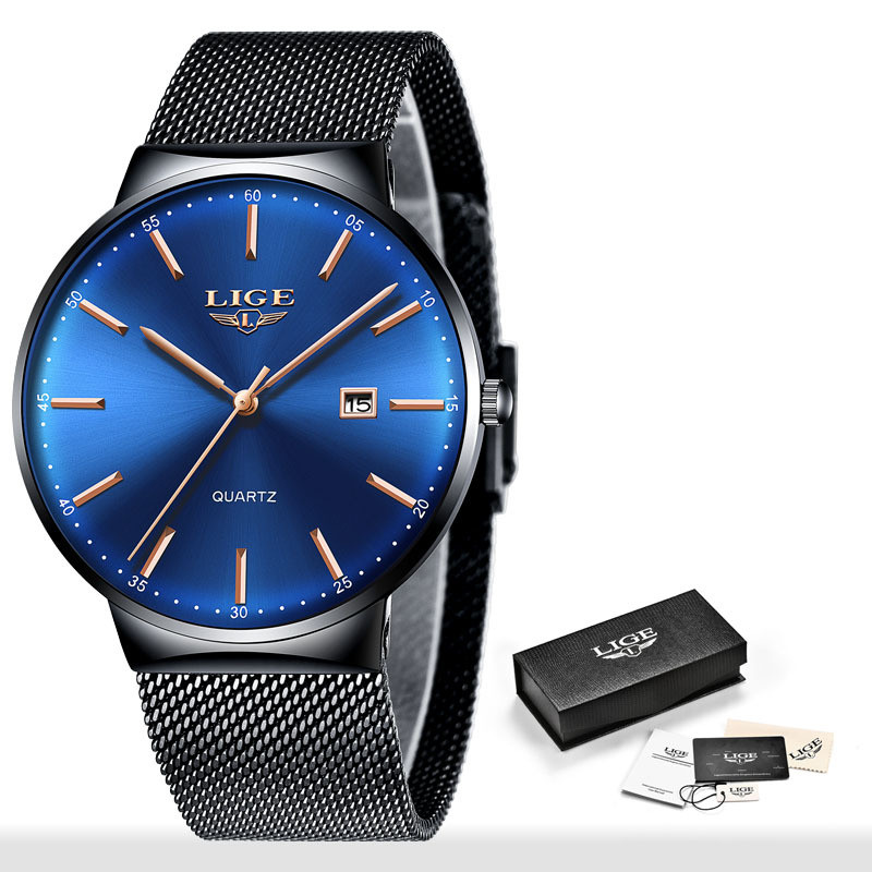 Cool Ultra-thin Waterproof Mesh Strap Watch