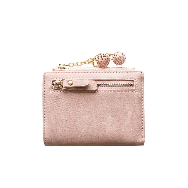 Short Small Fresh Folding Wallet Female Pink - Shop at LoveMi