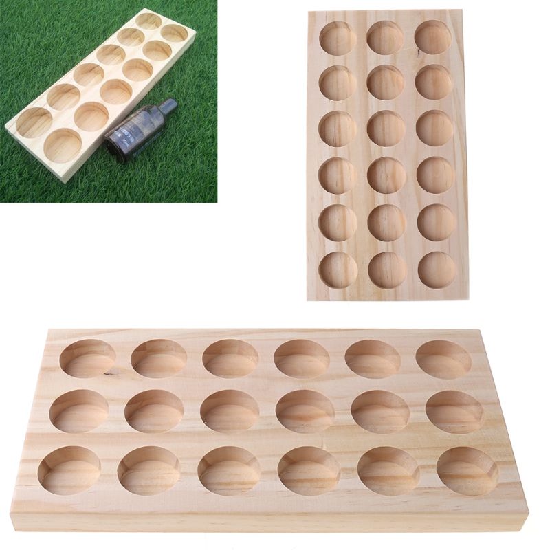 Doterui Essential Oil Box Pine Essential Oil Display Stand Custom Wooden Box — foto 4
