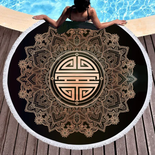 Bronzing Microfiber Beach Towel Can Be Customized - Shop at LoveMi