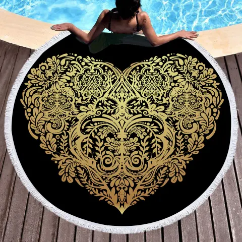 Bronzing Microfiber Beach Towel Can Be Customized