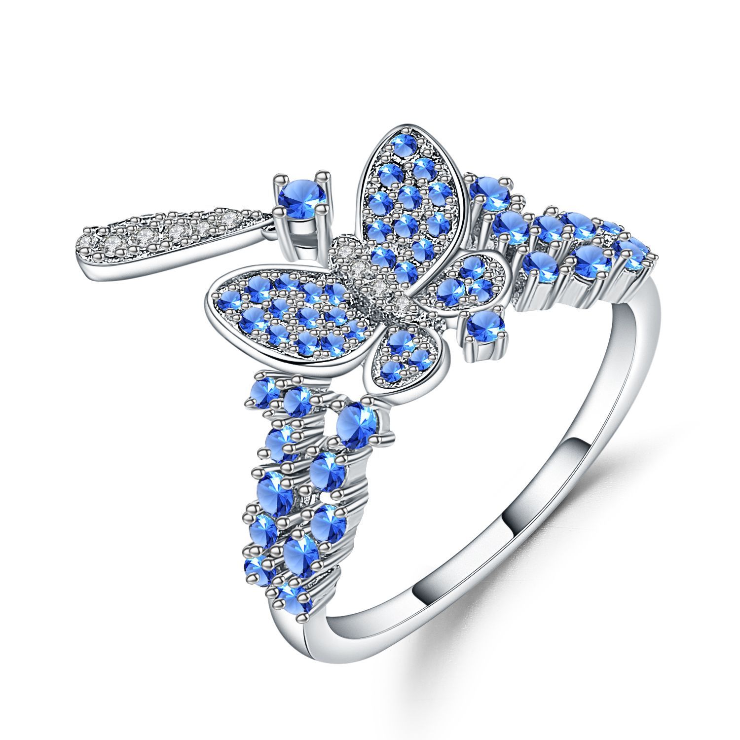 Natural Wind Butterfly Shape Fresh And Lovely Romantic Personality Street Shooting Ring