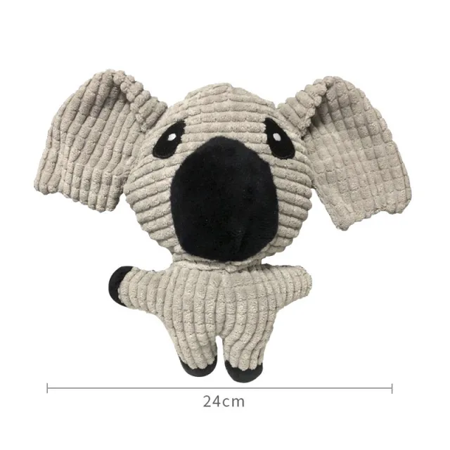Dog Plush Vocal Toy Pet Forest Animal Cartoon Molar Bite Resistant G - Shop at LoveMi