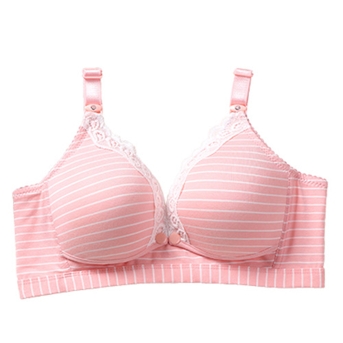 Title 7, Pure Cotton Maternal Breastfeeding Bra, Lace No...